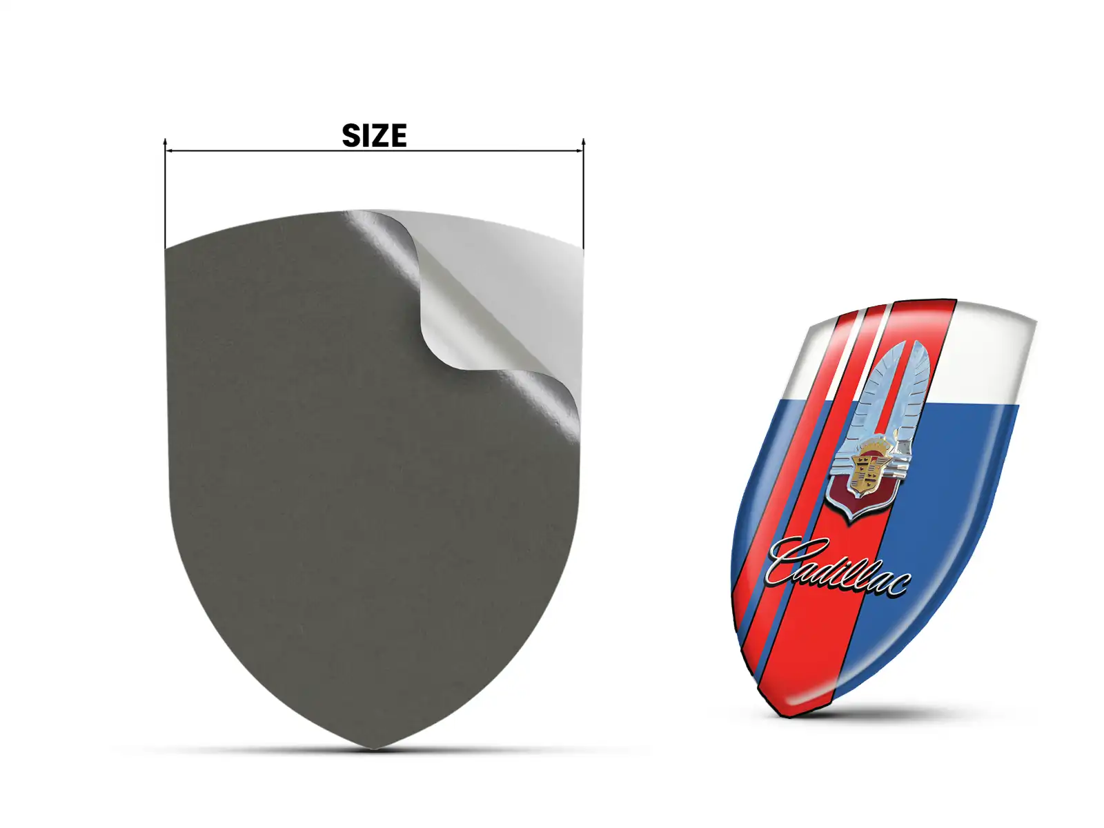Cadillac Badge Resina Design Custom Superiori Veicolo